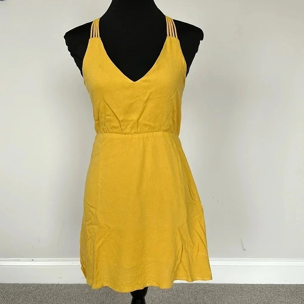 Forever 21 Golden Yellow Dress‎ Sz XS